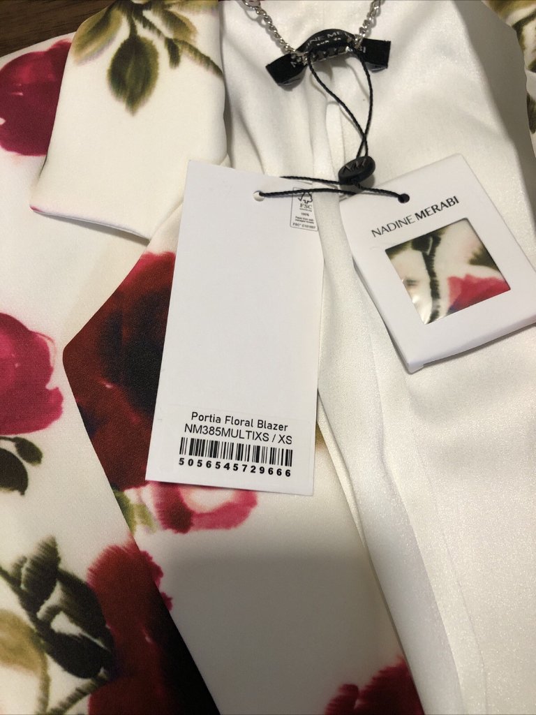 Nadine Merabi Portia Floral Blazer & Pants Set (Xsmall) — image 5 of 8